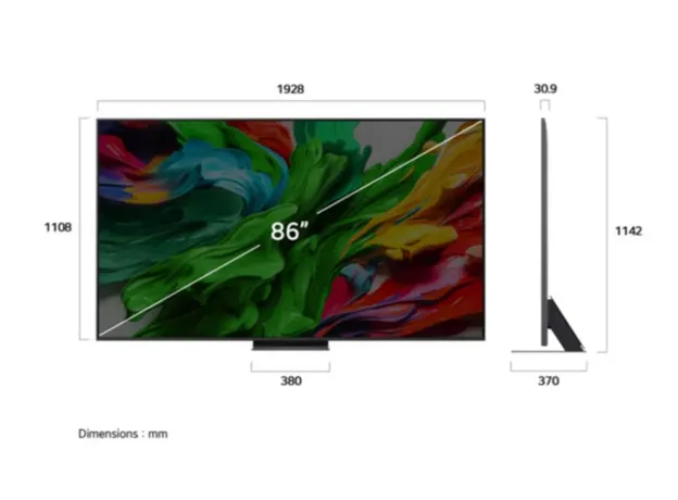 ტელევიზორი LG 86QNED86A6A, 5 image