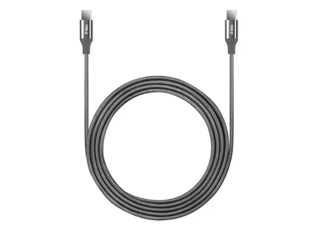 კაბელი TTEC ALUMICABLE TYPE-C - TYPE-C 200CM 65W FAST CHARGE CABLE,S.GREY 2DK51UG