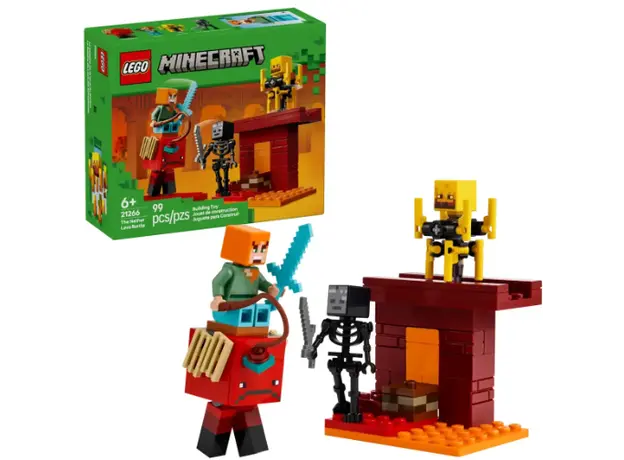 ლეგო LEGO Constructor Minecraft The Nether Lava Battle Set
