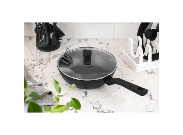 ტაფა Ardesto Deep Fry pan Gemini Gourmet Bolzano, 24cm, aluminium, black, 5 image