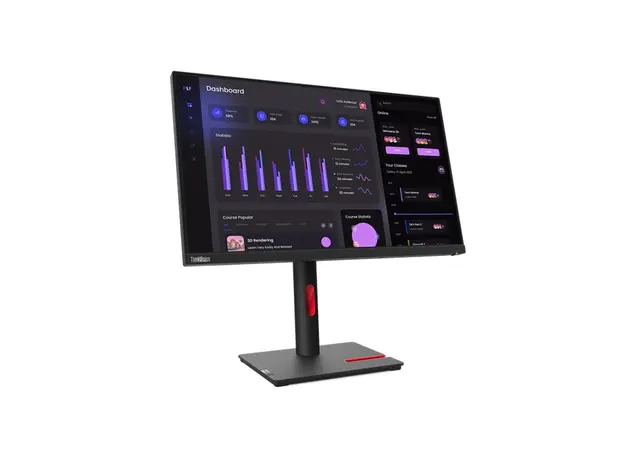 მონიტორი Lenovo 23.8'' ThinkVision T24i-30 (63CFMATXEU) - Black, 3 image