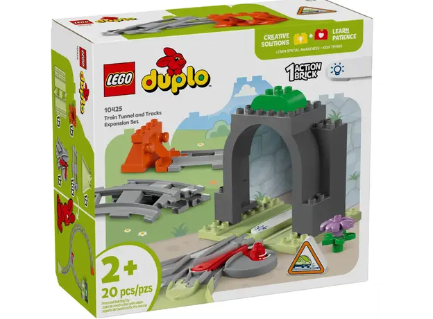ლეგო LEGO Constructor DUPLO Town Train Tunnel and Tracks Expansion Set, 5 image