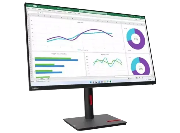 მონიტორი Lenovo ThinkVision T32h-30 Black, 4 image
