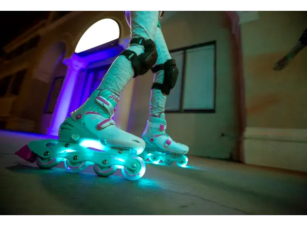 როლიკები NEON INLINE SKATES (SIZE 3-6) - NT08 (Teal Pink), 8 image