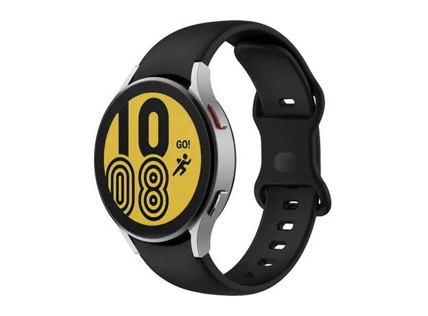 სმარტ საათის სამაჯური For Samsung Galaxy Watch's Silicone Watch Band 20mm - Black, 3 image