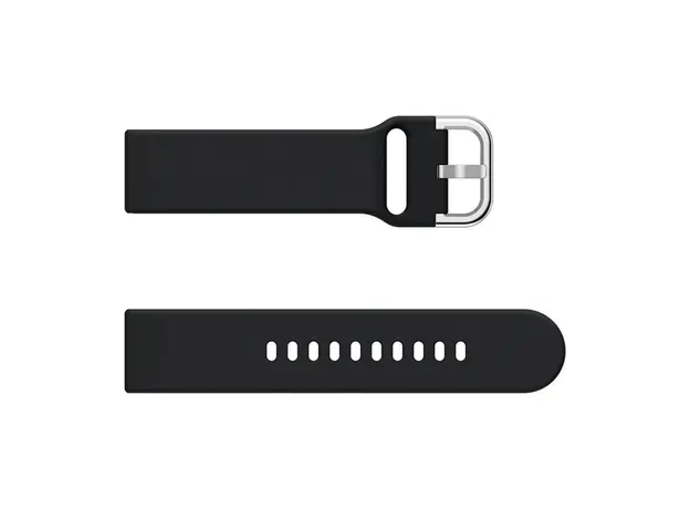 სმარტ საათის სამაჯური for Samsung Galaxy Watch Active / Galaxy Watch Active2 20MM Soft Silicone Smart Watch Strap Replacement Watch Band - Black, 4 image