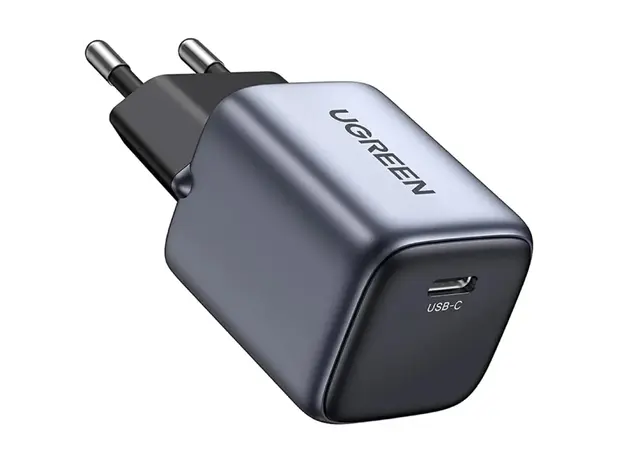 დამტენი UGREEN CD319 (25257) Nexode, 30W, Type-C with Type-c Cable 1m, GaN Fast Charger, Gray, 3 image