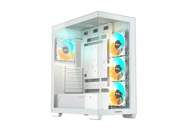 ქეისი Gigabyte C500 PANORAMIC STEALTH ICE 4x120mm ARGB Fans Mid Tower White - C500PI ST