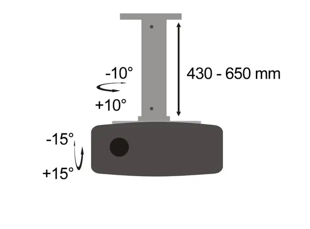 პროექტორის დამჭერი SBOX PM-18M, 3 image