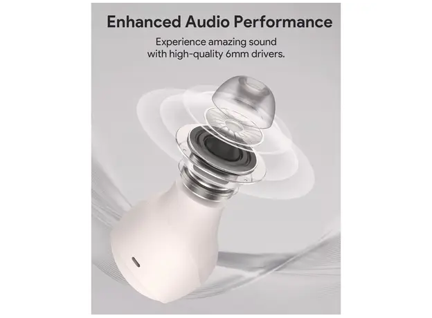 ყურსასმენი Aukey EP-M3A Move Vibe Wireless Earbuds - White, 8 image