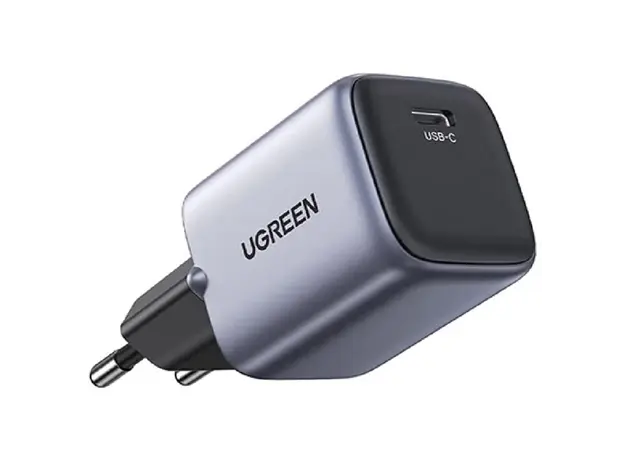 დამტენი UGREEN CD319 (25257) Nexode, 30W, Type-C with Type-c Cable 1m, GaN Fast Charger, Gray, 4 image