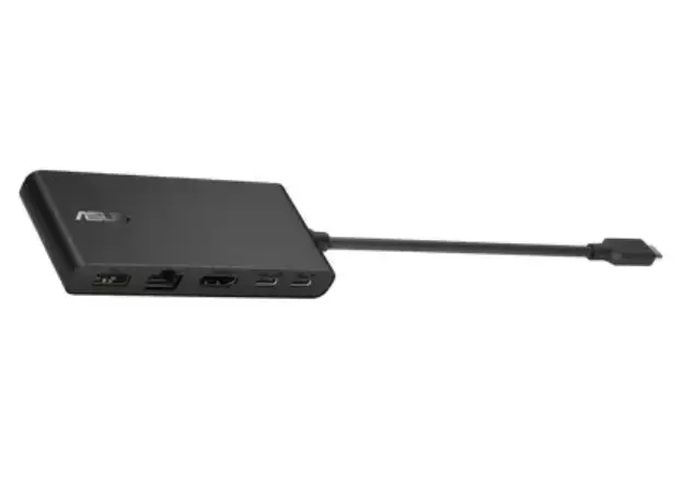 დოქ სადგური ASUS Docking station, External Box/ ASUS Dual 4K USB-C Dock DC201, 7 image