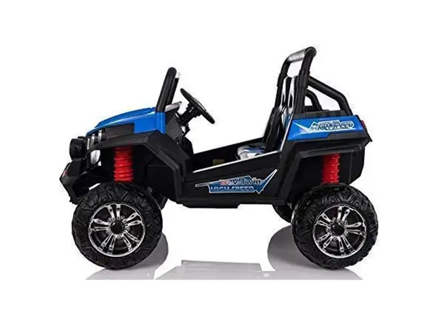 ბავშვის ელექტრო მანქანა S2588-BLU/2 ადგილიანი/კაუჩუკის საბურავებით/ტყავის სავარძლით, 7 image