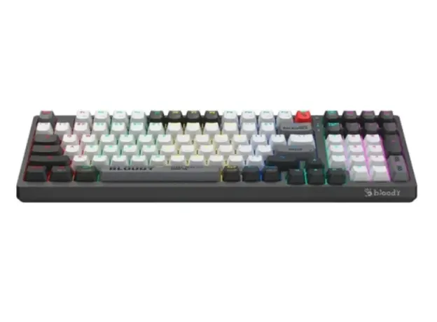 კლავიატურა A4Tech Bloody WS98 Dual-Core Wireless Mechanical Keyboard BLMS Red Plus Switch Bloody Grey, 3 image