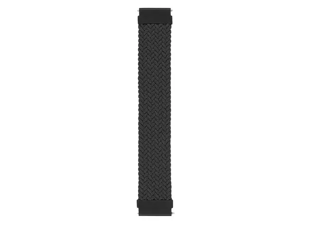 სმარტ საათის სამაჯური Elastic Nylon Watch Band Replacement Easy Adjustable 20mm for Samsung Galaxy Watch 3 41mm - Charcoal Grey / Size: L, 4 image