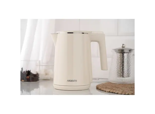 ელექტრო ჩაიდანი Ardesto EKL-F1BG, 1500W, 1L, Electric kettle, Beige, 8 image