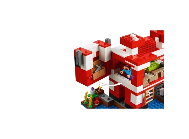 ლეგო LEGO Constructor Minecraft The Mooshroom House, 6 image