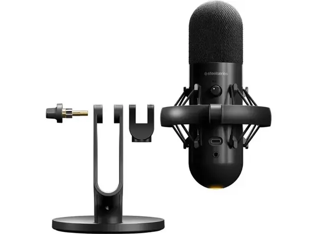 მიკროფონი SteelSeries Gaming microphone Alias, Omni, USB-A, black, 5 image