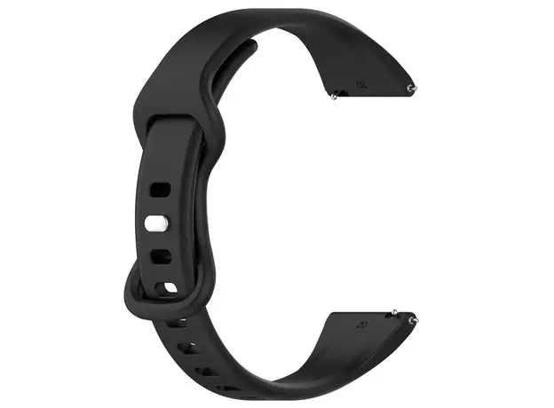 სმარტ საათის სამაჯური 20mm Watch Band for Samsung Galaxy Watch Huawei Watch GT 3 42mm , Silicone  Wrist Strap - Black