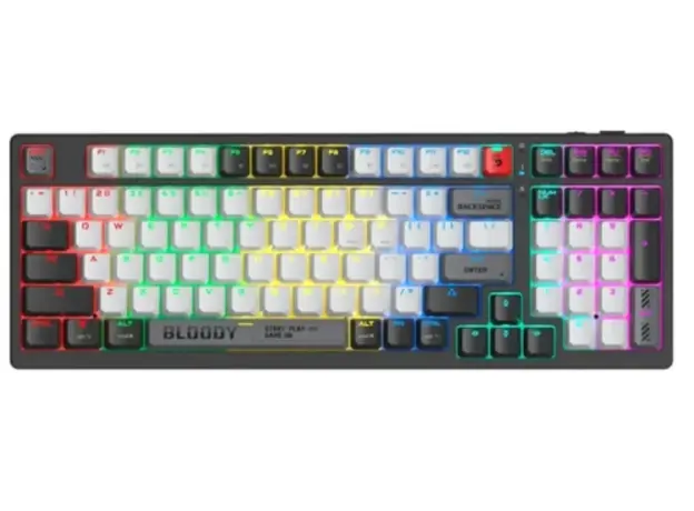 კლავიატურა A4Tech Bloody WS98 Dual-Core Wireless Mechanical Keyboard BLMS Red Plus Switch Bloody Grey, 2 image