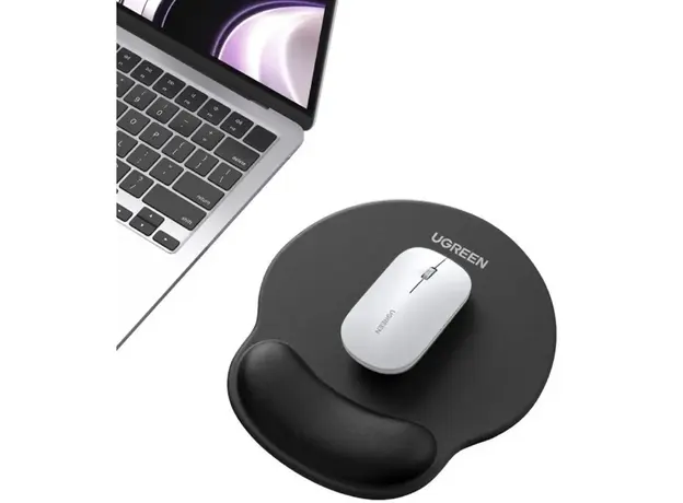 მაუსპადი UGREEN LP668 (25245), Mouse Pad With Wrist Rest, S, Black, 6 image