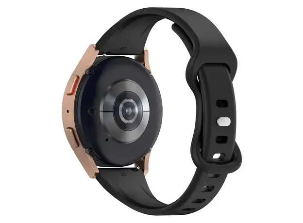 სმარტ საათის სამაჯური 20mm Watch Band for Samsung Galaxy Watch Huawei Watch GT 3 42mm , Silicone  Wrist Strap - Black, 3 image