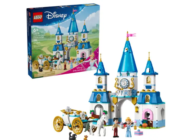 ლეგო LEGO Constructor Disney Princess Cinderella's Castle & Horse Carriage