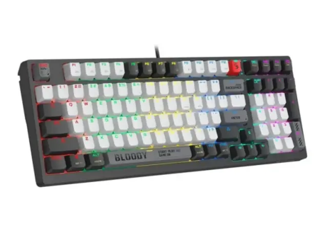 კლავიატურა A4Tech Bloody WS98 Dual-Core Wireless Mechanical Keyboard BLMS Red Plus Switch Bloody Grey, 4 image