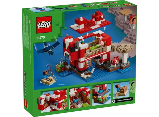 ლეგო LEGO Constructor Minecraft The Mooshroom House