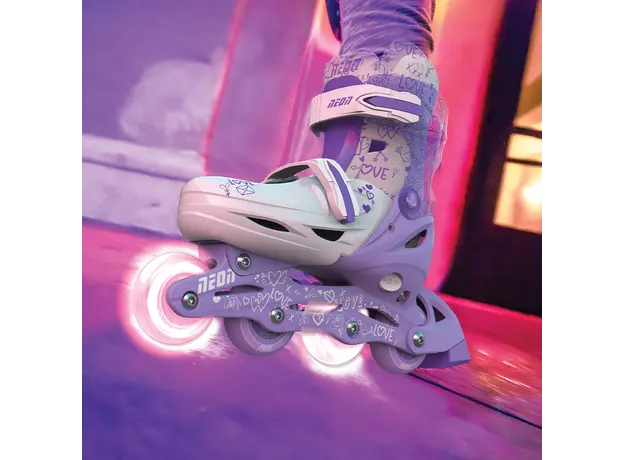 როლიკები Neon COMBO SKATES (SIZE 3-6) - NT10 (Purple), 17 image