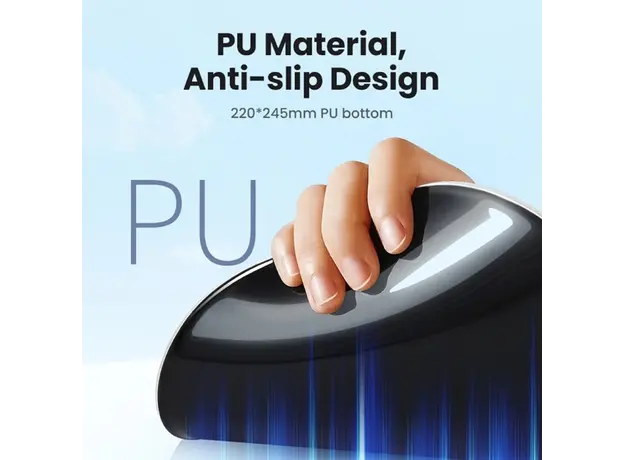 მაუსპადი UGREEN LP668 (25245), Mouse Pad With Wrist Rest, S, Black, 4 image