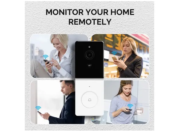 ჭკვიანი ვიდეო ზარი Moes Tuya Wifi Smart video Doorbell, 9 image