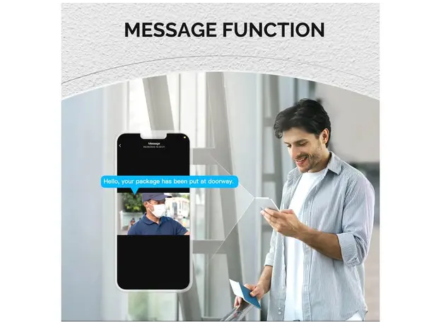 ჭკვიანი ვიდეო ზარი Moes Tuya Wifi Smart video Doorbell, 4 image
