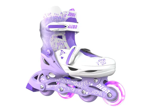 როლიკები Neon COMBO SKATES (SIZE 3-6) - NT10 (Purple), 4 image