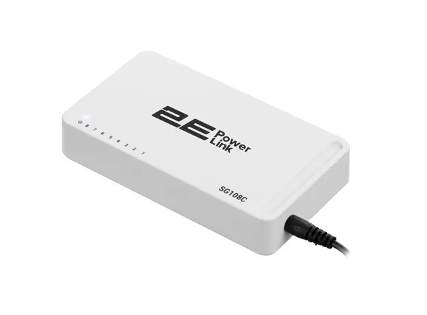 სვიჩი 2E 2E-SG108C PowerLink, 8-Port Gigabit, Switch, White, 4 image