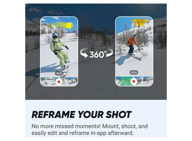 სპორტული კამერა INSTA360 X4 SNOWBOARD BUNDLE, 10 image