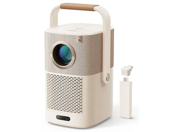 პროექტორი Yaber T2Plus, LCD Projector, FHD 1920x1080, 450Lm, JBL Speakers, Beige, 4 image