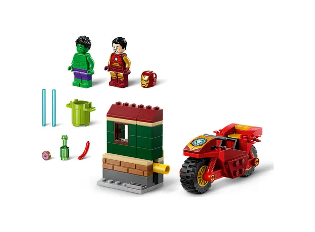 ლეგო LEGO Marvel Iron Man with Bike and The Hulk, 5 image