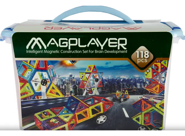მაგნიტური კონსტრუქტორი Magplayer Designer magnetic box set 118, 2 image