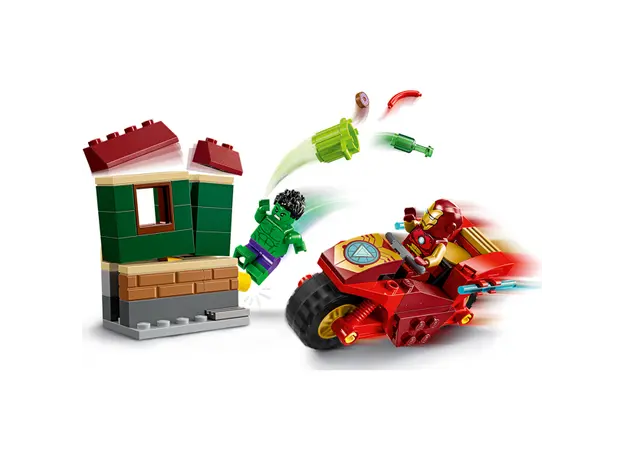ლეგო LEGO Marvel Iron Man with Bike and The Hulk, 6 image