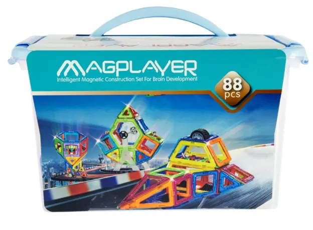 მაგნიტური კონსტრუქტორი Magplayer magnetic constructor MPT 88psc, 2 image