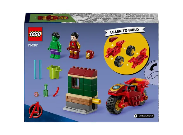 ლეგო LEGO Marvel Iron Man with Bike and The Hulk, 9 image