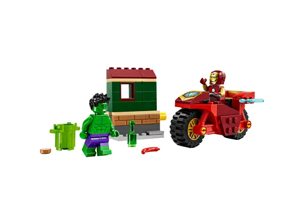 ლეგო LEGO Marvel Iron Man with Bike and The Hulk, 4 image