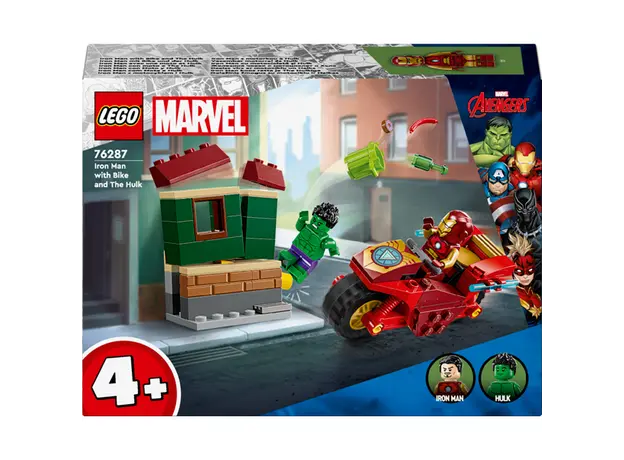 ლეგო LEGO Marvel Iron Man with Bike and The Hulk, 7 image