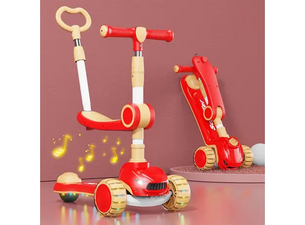 საბავშვო სკუტერი დასაჯდომით 758-1-R, 6 image