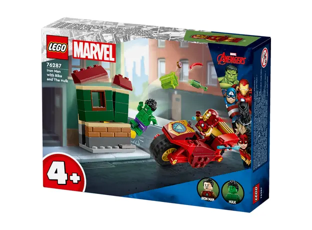 ლეგო LEGO Marvel Iron Man with Bike and The Hulk, 8 image