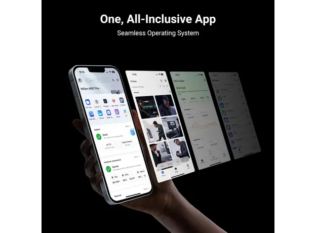 შენახვის სისტემა UGREEN NASync DXP480T Plus (25892), Intel i5-1235U, 8GB, 128GB, Diskless, RJ45, USB, HDMI, Space Gray, 7 image