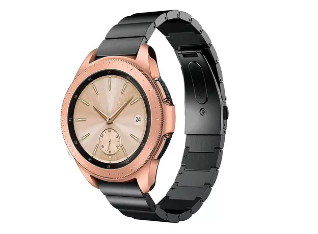 სმარტ საათის სამაჯური for Samsung Galaxy Watch 42mm, Width: 20mm Stainless Steel Watch Strap - Black, 2 image