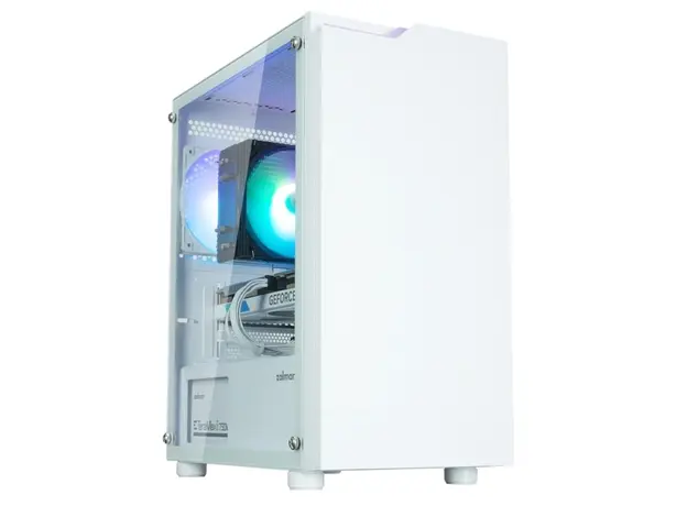 კომპიუტერის ქეისი Zalman PC case T4 Plus without PSU, 2xUSB3.0, 1xUSB2.0, 1x120mm ARGB, VGA 3200mm, TG Side Panel, mATX, white