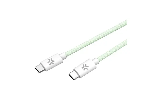 USB კაბელი Celly PD USB Type-C cable to USB Type-C (60 W) 1.5M Green, 3 image